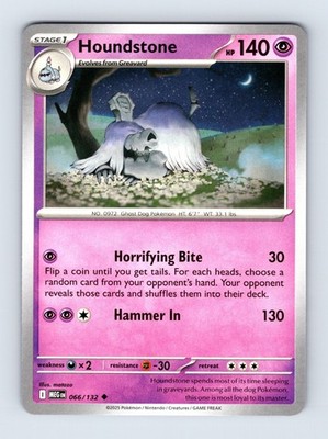 Houndstone - Mega Evolution 066/132 - Uncommon - NM - Pokémon