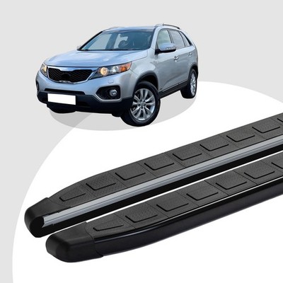 Trittbretter passend für Kia Sorento ab 11/2009-12/2014 (Model: DOLU, Farbe: Sch
