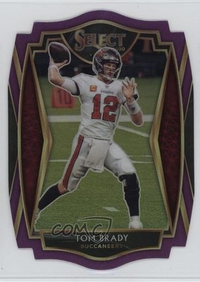 2020 Panini Select Premier Level Purple Prizm Die-Cut Tom Brady #101 0sp7