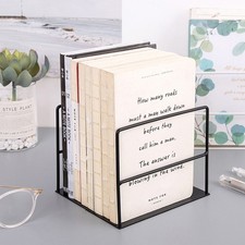 2 Pcs Sturdy Book Holders Creative Desktop Stand Bookends Shelves