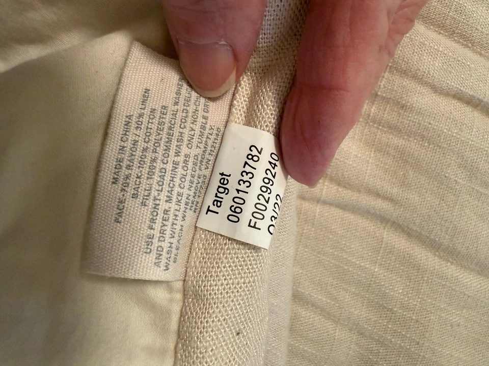 CASALUNA beige cotton linen comforter QUEEN - Image 3 of 4