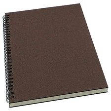 Spiral Notebook Journal Lined B5 Hard Kraft Cover Ruled Wire Bound Notebook
