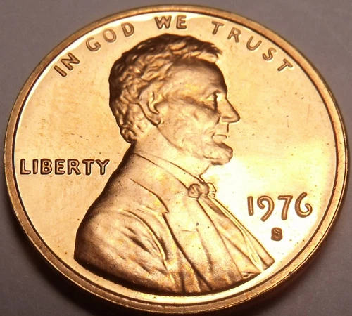 1976-S Lincoln Bicentennial Cent — photo from the most recent tracked eBay sale