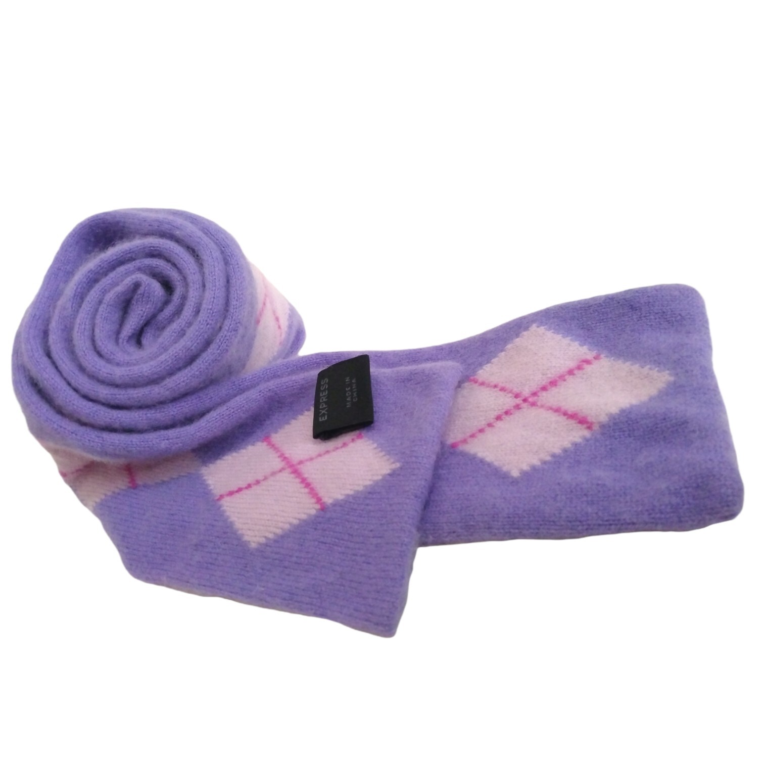 Express 100% Cashmere Purple Academia 