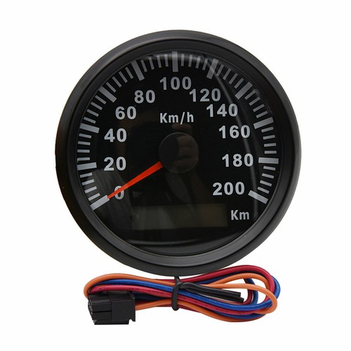Waterproof GPS Speedometer Gauge 0-200km/h 85mm for Boat Car Motorcycle Truck - Picture 5 of 12