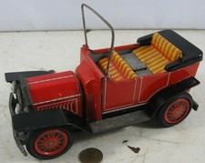 Vintage 1950's Daita Japan Tin Friction Old Time Car Modern Auto