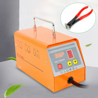 Hot Stapler Car Bumper 600 Staples Welder Gun Repair Kit Auto W/ Carrying Case E - Foto 12
