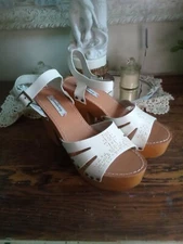 Coolway Cohen White Platform Sandal Women's Size 7