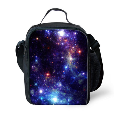 Insulated Lunch Bag Cooler Teenager School Picnic Storage Bags Galaxy Lunchbox 