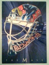 RON TUGNUTT  01/02 COLUMBUS BLUE JACKETS' MASK INSERT CARD