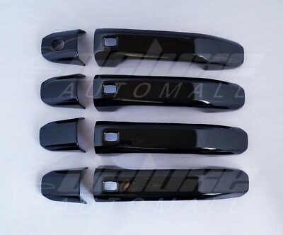 For 2019-2025 Dodge Ram 1500 Gloss Black 4Door Handle Covers Trims W/O Smartkey