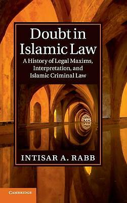 Doubt in Islamic Law Rabb Hardback Cambridge University Press 9781107080997