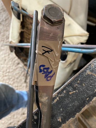 1971-77 CHEVY VEGA HATCHBACK PASSENGER HINGE + SPRING + BOLT VERY NICE SHAPE HTF - Picture 11 of 12