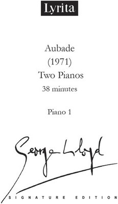 Lloyd: Aubade for Two Pianos [New ]