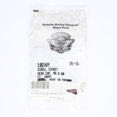 1) GENUINE OEM HARLEY-DAVIDSON M6 SOCKET SCREW 1024M .. FAST for  