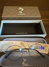 UMIZATO Blue Light Blocking Computer Gaming Glasses Unisex Black Wire Frame