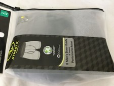 New ATHLETIC WORKS Mens Boxer Briefs Performance 6" Inseam 3 Pack U pick