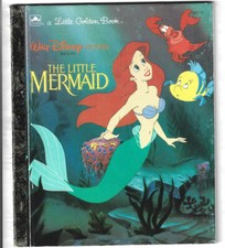 Walt Disney Presents - THE LITTLE MERMAID A Little Golden Book 1991 Ed.