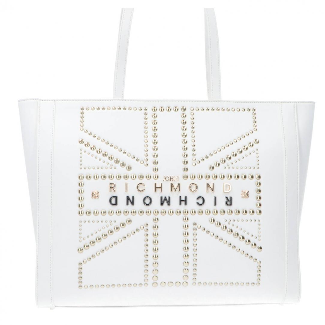 JOHN RICHMOND RWP23259BO SHOPPER BORSA TOTE DONNA ECOPELLE BIANCO 27190₽