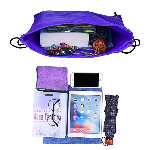 22 Pack Drawstring Bags String Backpack Bulk Sack Cinch Bag Sport Bags Blue - Bild 4 von 6