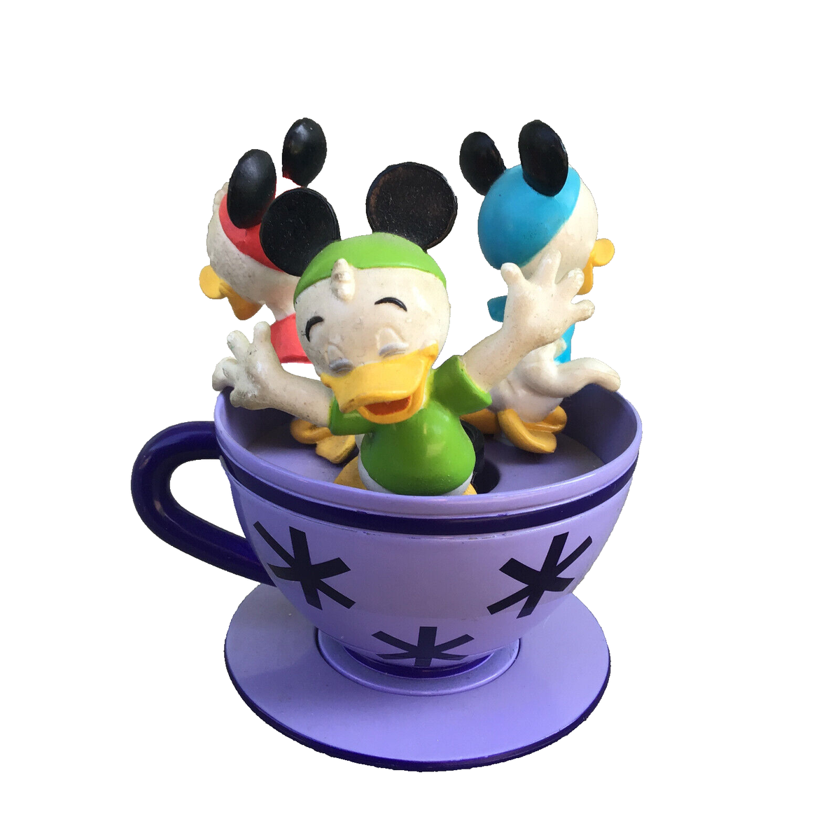 VINTAGE DISNEY MAD TEACUP TEA PARTY HUEY DEWEY LOUIE DIE CAST RIDE