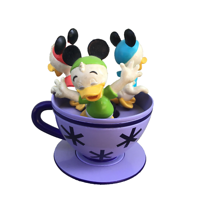 VINTAGE DISNEY MAD TEACUP TEA PARTY HUEY DEWEY LOUIE DIE CAST RIDE
