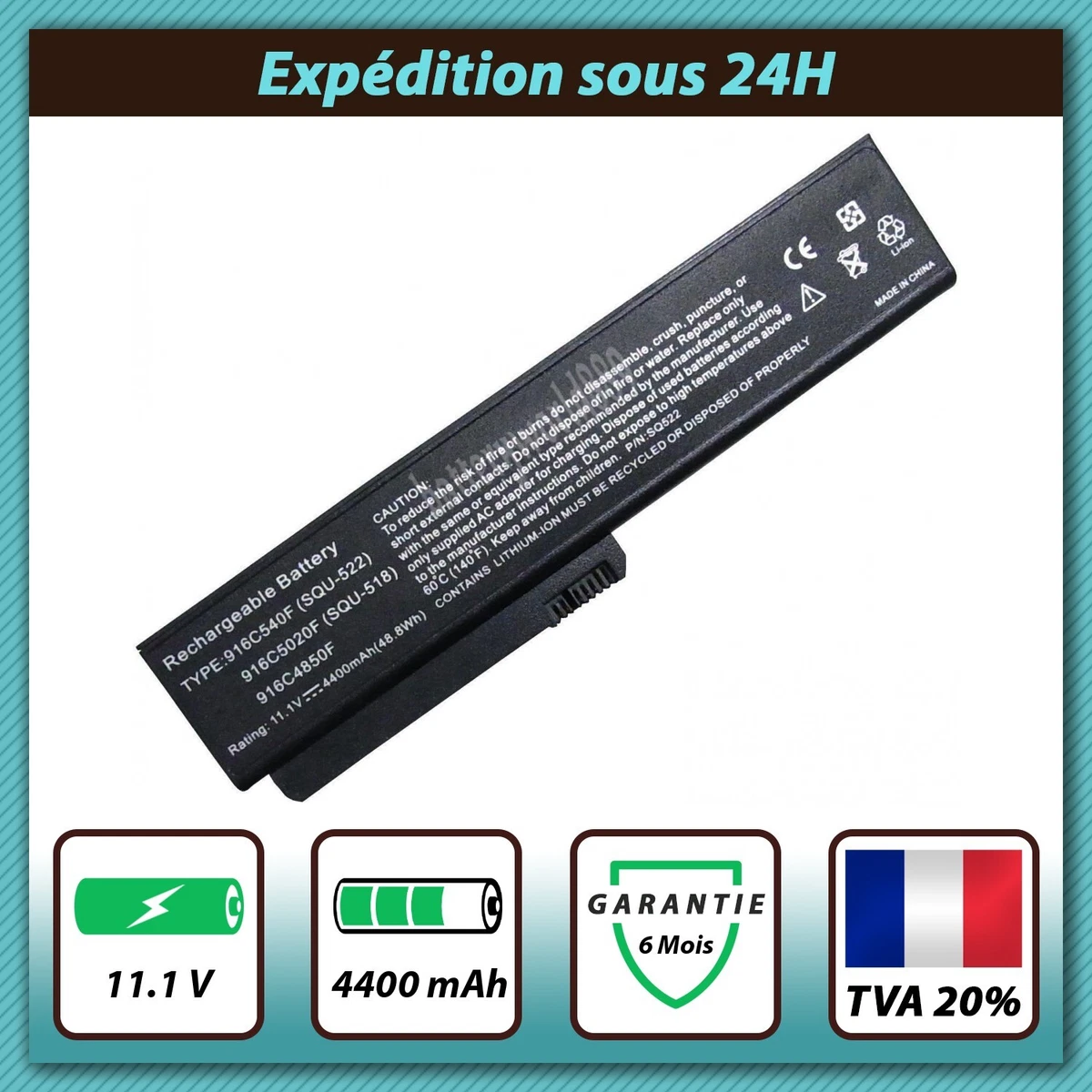 Pile CMOS BIOS Pour Ordinateur Portable Fujitsu Amilo LA1703 - Neuf - Remplacement Batterie Mère