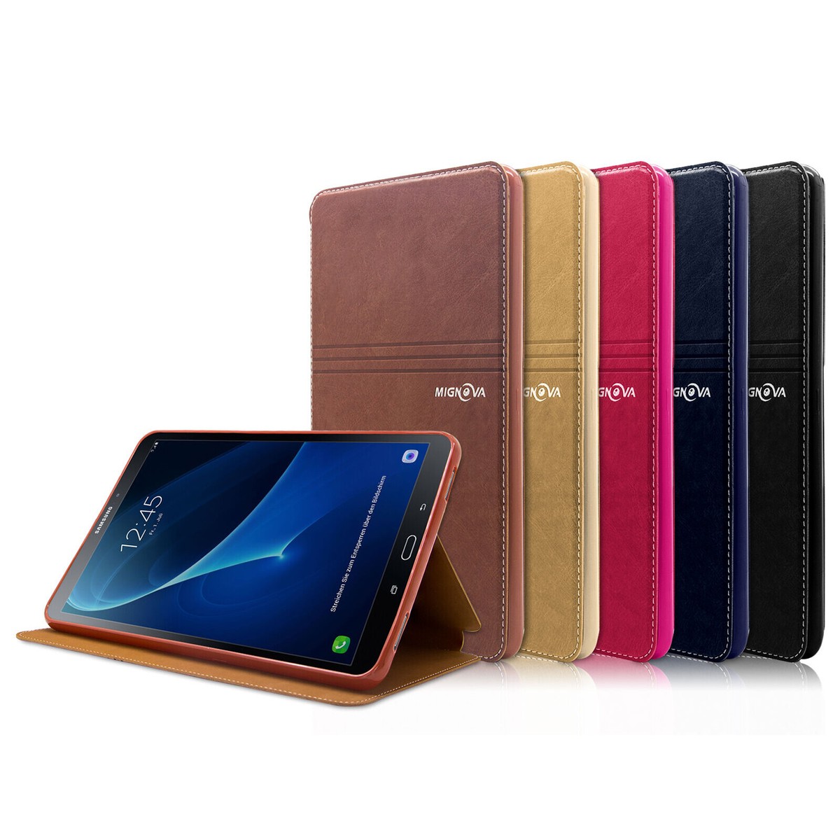 Smart Cover Leather Sleep/Wake Case For Samsung Galaxy Tab A E S