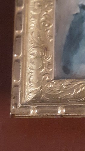 ANTIKES SIGNIERTES MINIATURGEMÄLDE MIT DARSTELLUNG VON NAPOLEONS SOHN GROSSER BRONZERAHMEN - Bild 7 von 12
