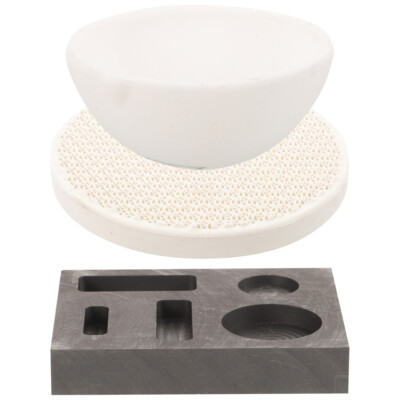 1Set Crucible Ingot Mold Metal Mold Melting Tool Ingot Mold for Casting Refining