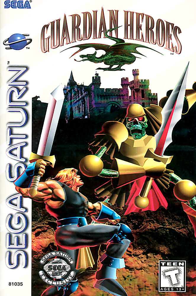 Guardian Heroes Sega Saturn BOX ART Premium POSTER MADE IN USA