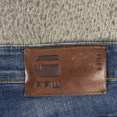 G Star Jeans Herren 35x30 Blau 3301 Straight Tapered Fit Dark Wash Stretch Denim - Bild 11 von 18