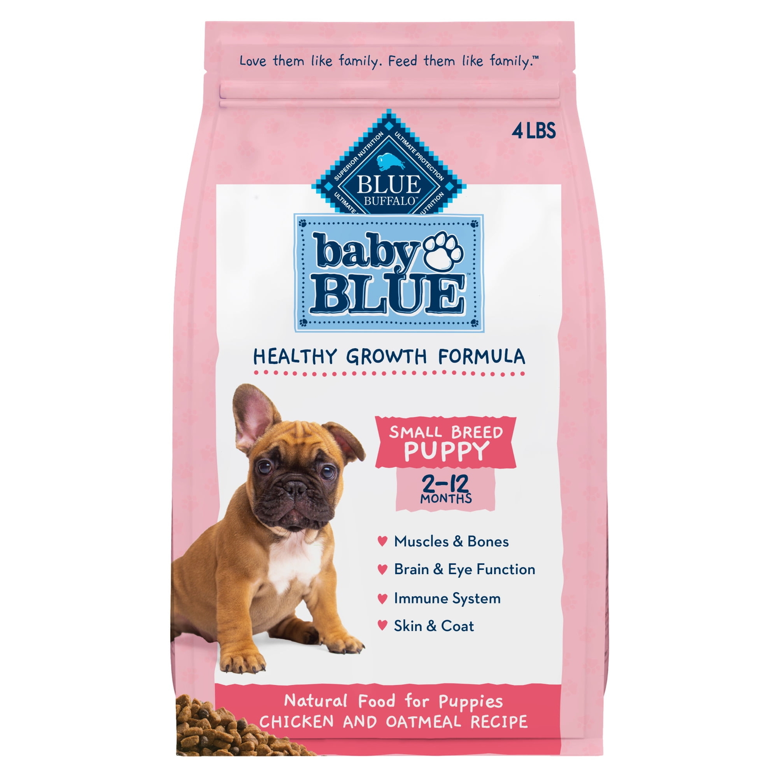 Blue Buffalo Baby BLUE Natural Small Breed Puppy Dry Dog Food,4-lbs.