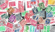 Lot 50 Timbres vrac Napoleon Sage Blanc Marianne Gandon Muller Blasons 1862 2018