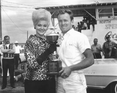 Fred Lorenzen At North Wilkesboro Speedway Old Racing Photo