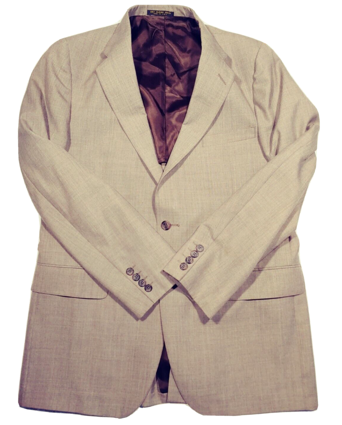 FILA Giacca cappotto sportivo vintage Adams Row blazer uomo 40 beige made in USA taglia anni 90