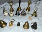 Vintage- Bell Lot Of 13 - Some Ornate - Metal / Brass & More! Nice Set