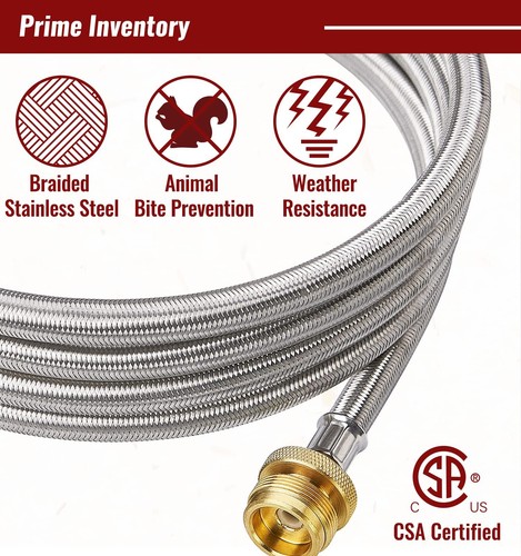 6ft Propane Regulator Hose Replacement For Mr. Heater Big Buddy Indoor Outdoor - Picture 3 of 6