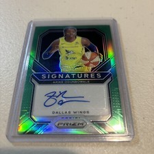 2021 Panini PRIZM WNBA Auto Green Prizm Arike Ogunbowale Dallas Wings