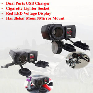 Dual Ports USB Charger For Benelli Can-Am Lifan Indian All American Choppers US