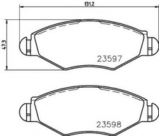 MINTEX BRAKE PADS front MDB2131 Replaces 1609252980,425212,425228,425302,425303