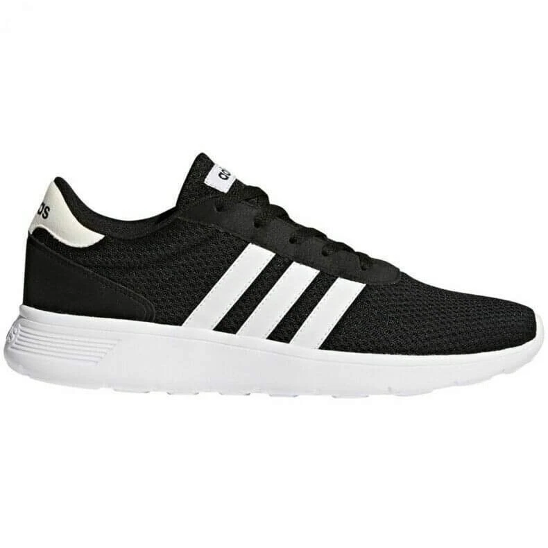 NUOVE scarpe da ginnastica Adidas Lite Racer nere taglia UK 10 5