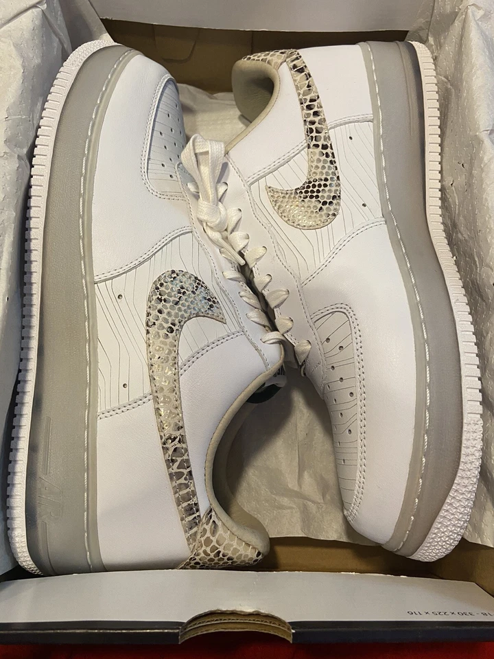 New Mens Size 10.5 Nike Air Force 1 Low Premium CMFT QS “Brazil” 635272-100 RARE — 第 2/4 张图片