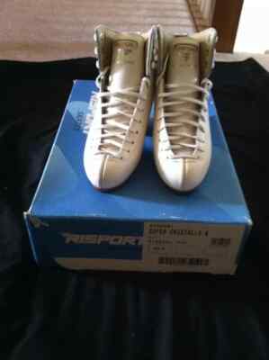 NEW Risport Super Cristallo Ice Figure Roller Skates Skating Boot Womens 3.5 B