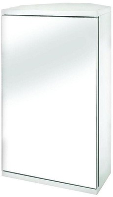 Medicine Cabinet Bathroom Mirror Shelf Storage Organizer Surface Mount White NEW