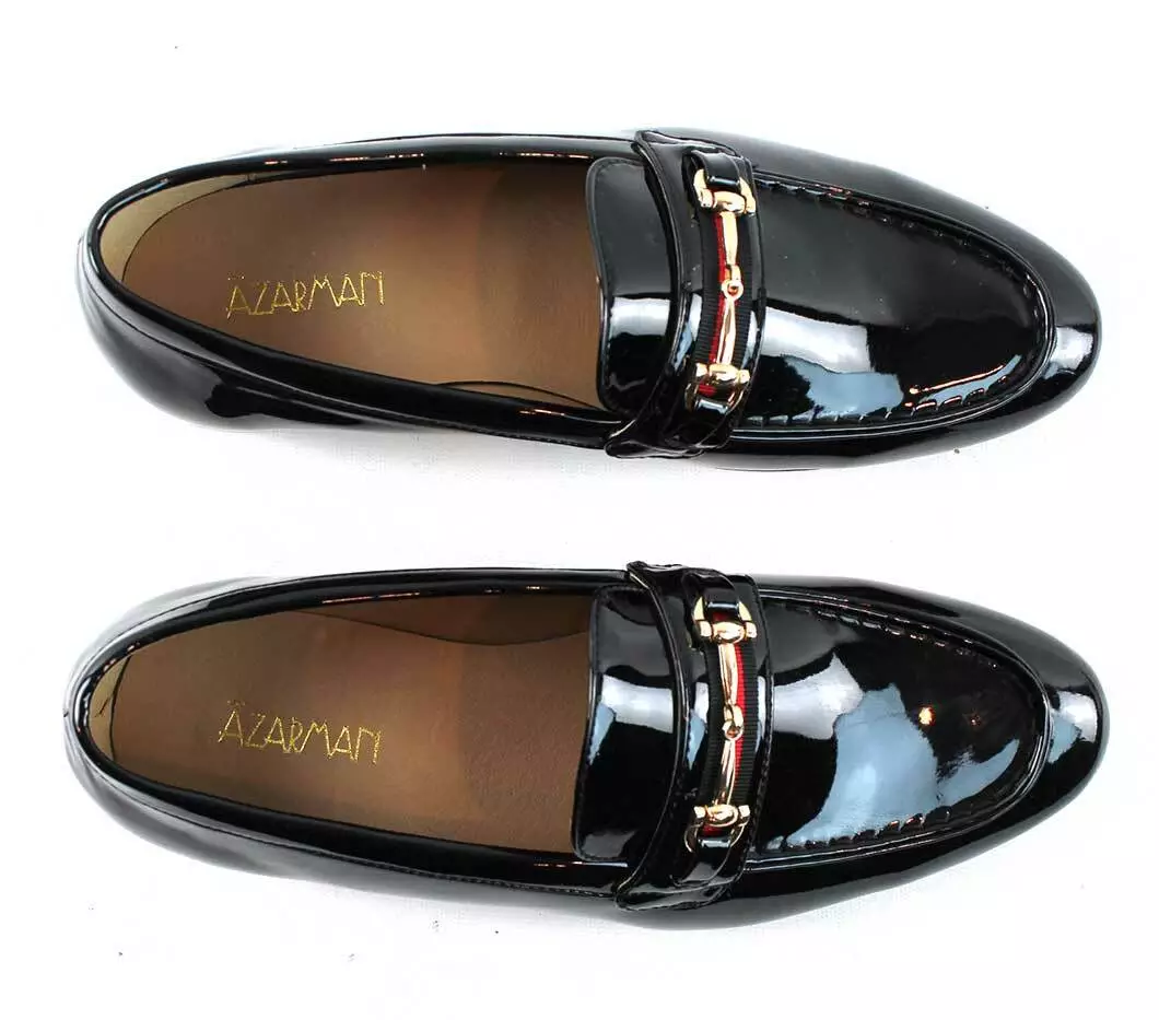 Louis Vuitton Mens Black Loafer Buckle Dress Shoes