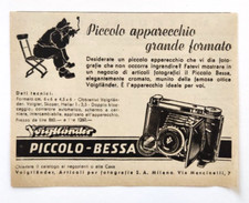 Pubblicita' Piccolo-Bessa Voigtlander  Macchina Fotografica Advertising 1941(R4)
