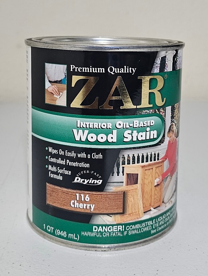 Zar 116 Cherry OilBased Interior Wood Stain 1 Quart eBay
