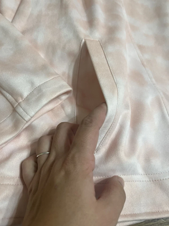 Chaqueta para mujer Haute Hippie Tribe estampada rosa tie-dye talla grande 3x  Foto 3 de 4