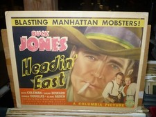 HEADIN' EAST, orig TC [Buck Jones, Ruth Coleman, Shemp Howard] - 1937